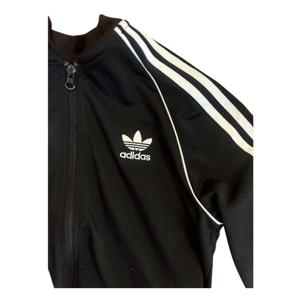 adidas Other - Youth Adidas Black Jacket with White Stripes